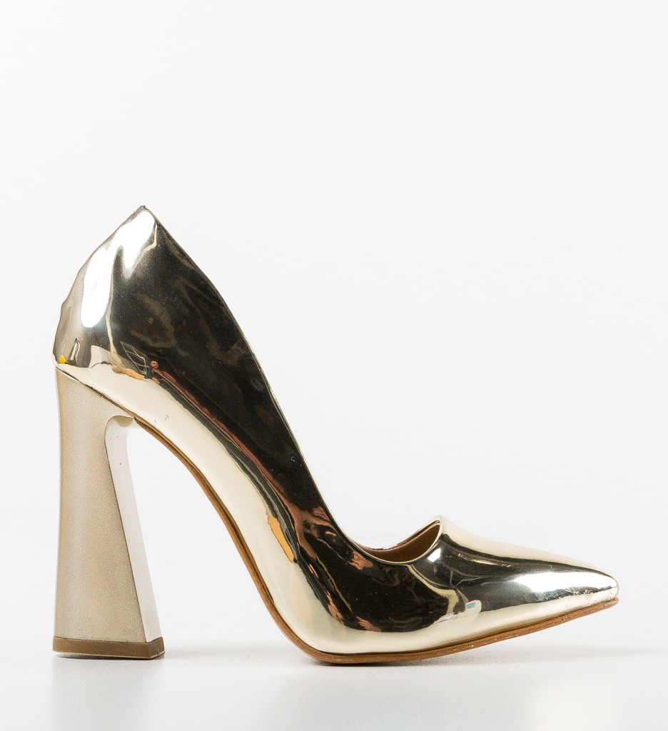 Pantofi dama Learus Aurii - Eleganță și Stil - imagine 5