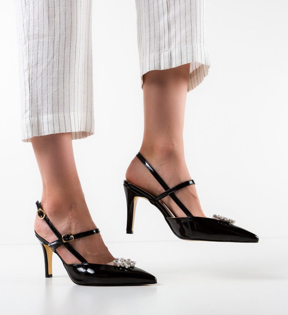 Pantofi Bilfox Negri - Eleganță și Stil - imagine 3