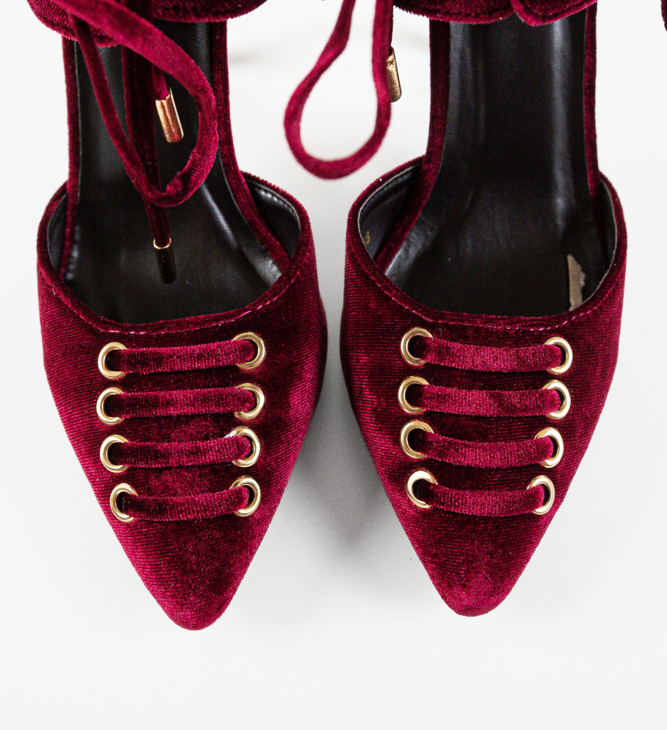 Pantofi Dama Luhrat Grena | Eleganți cu Toc - imagine 8