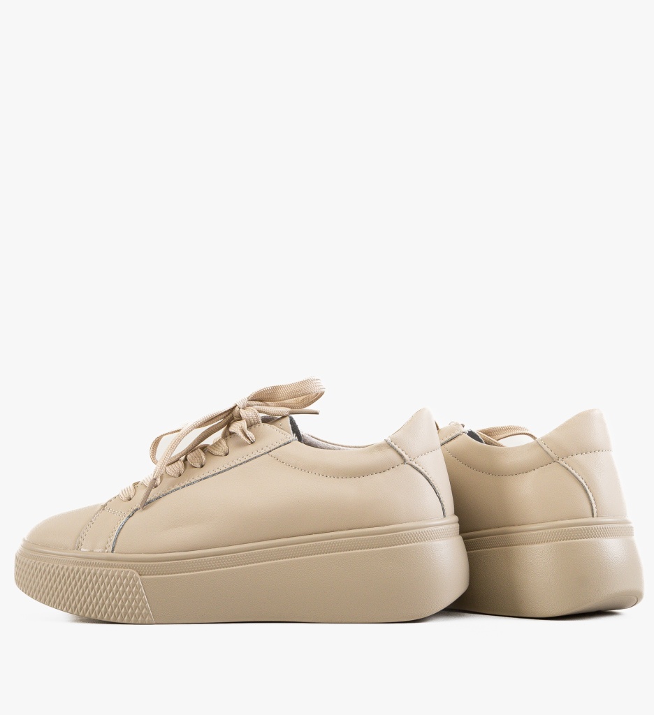 Sneakers Dama Korso Bej Confort și Stil Sport - imagine 7