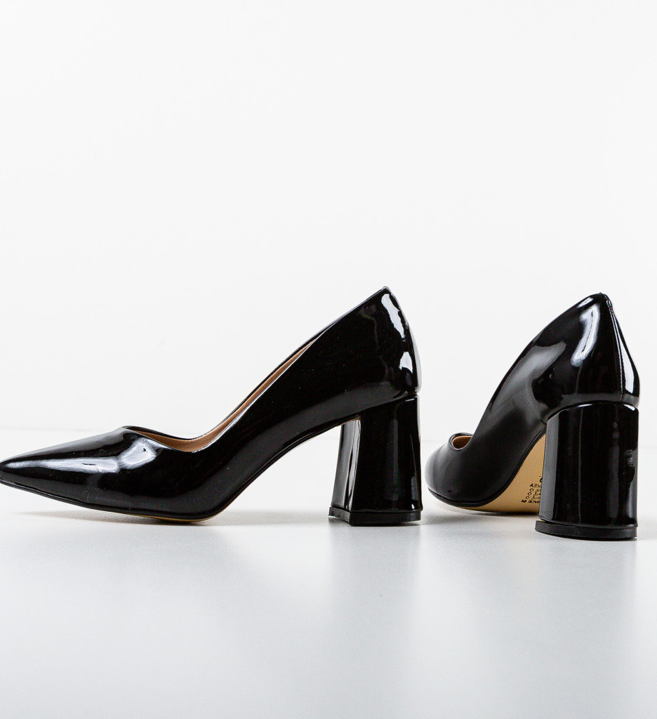 Pantofi cu toc Lilly Negri - Eleganță Urbană - imagine 6
