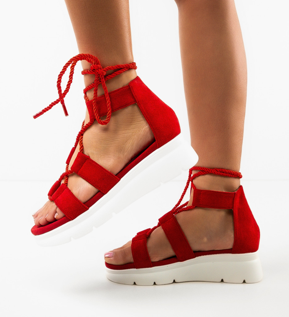 Sandale Miami Rosii - Stil si Confort - imagine 3