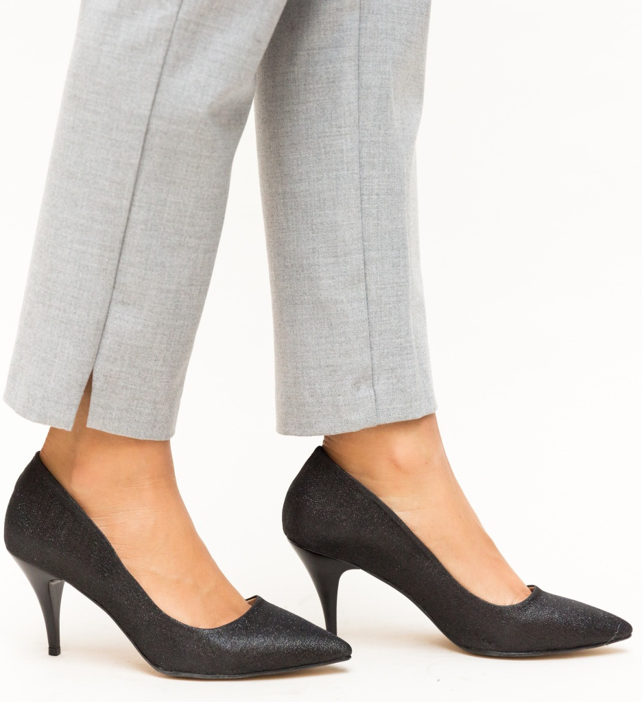 Pantofi cu Toc Negri Buhas - Eleganță și Stil - imagine 3