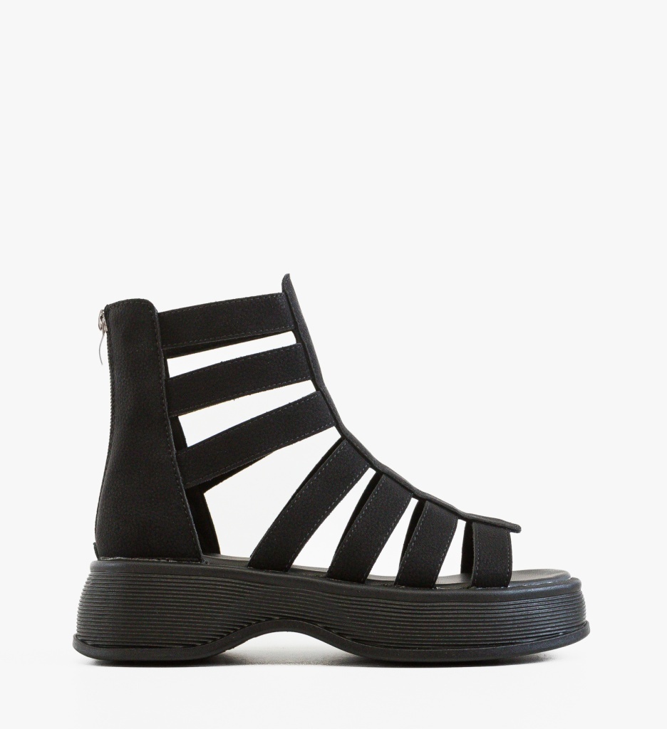 Sandale Dama Budica Negre Elegante - imagine 6