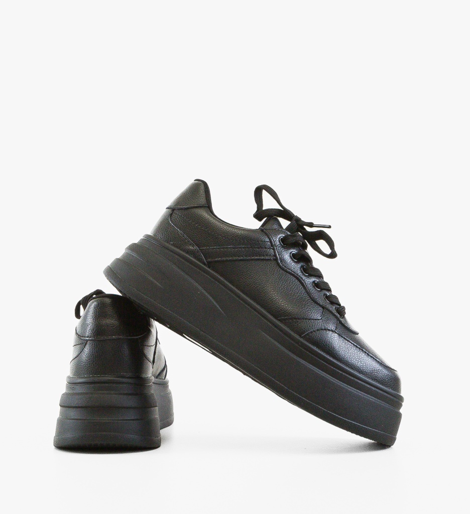 Sneakers Dama Momda Negre – Confort Stilat - imagine 2