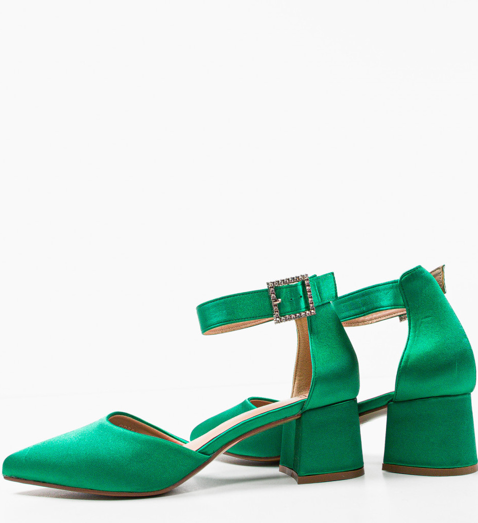 Pantofi dama toc verzi Nature | Eleganță și Stil - imagine 6