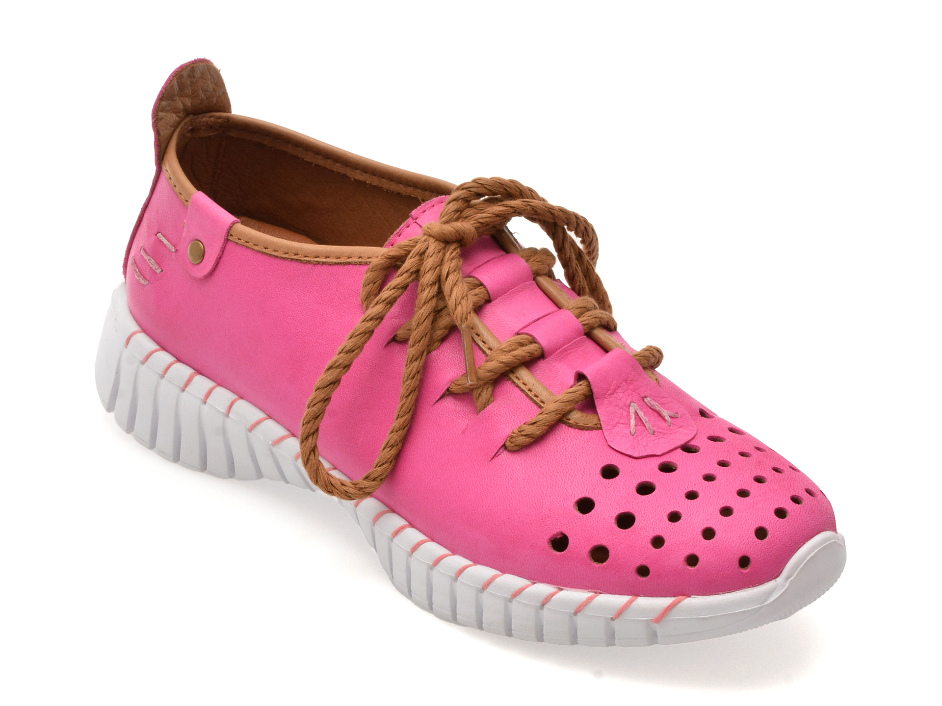 Pantofi Sport Dama Gryxx Piele Naturala Fucsia