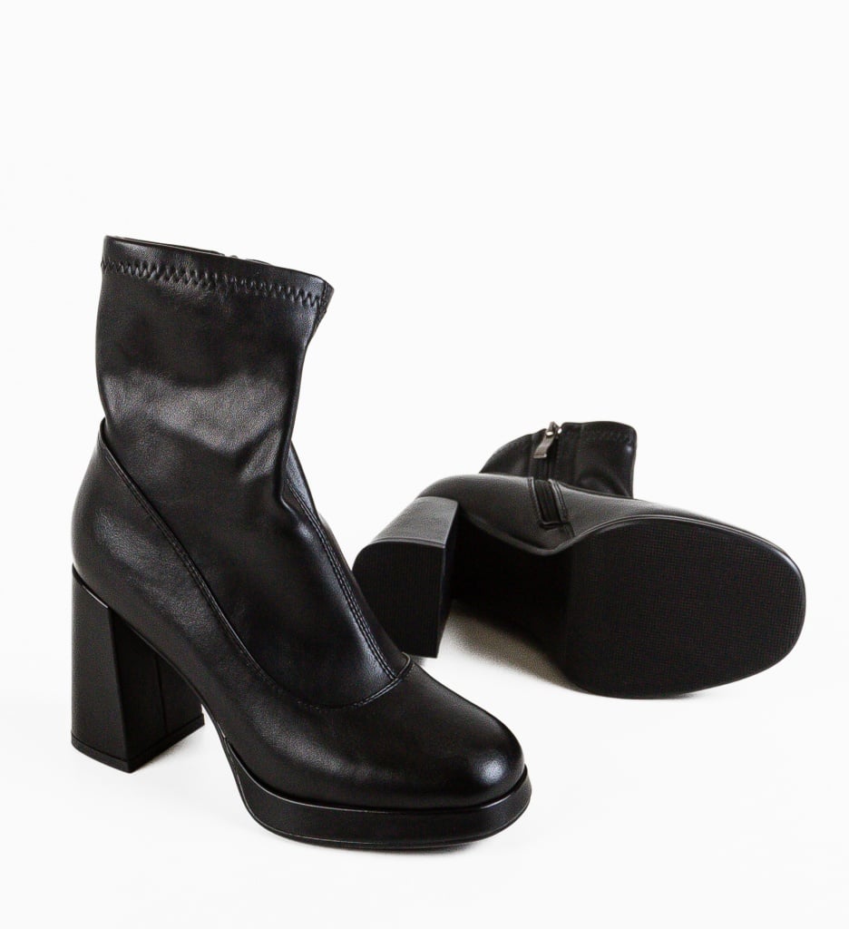 Botine Gafabb Negre | Stil și Eleganță Durabilă - imagine 6