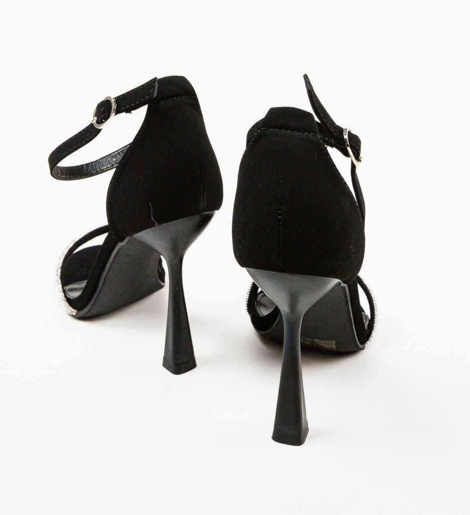 Sandale Toc Seoul Negre | Eleganță și Stil - imagine 9
