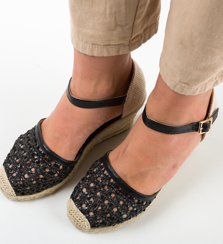 Sandale Platforme Mali Negre - Eleganță și Stil - imagine 4