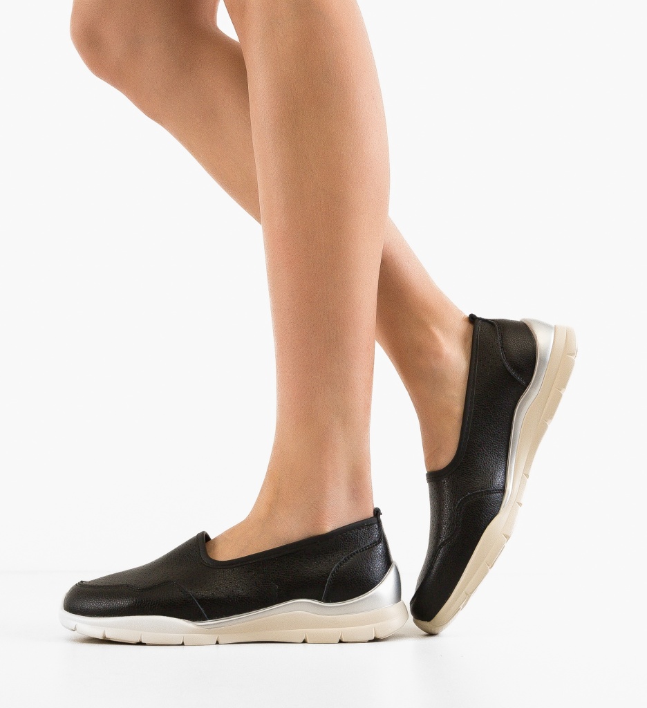 Pantofi Casual Dama Lory Negri | Confort și Stil - imagine 2