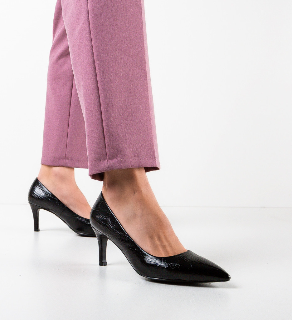 Pantofi Nazum Negri | Eleganță și Stil - imagine 2