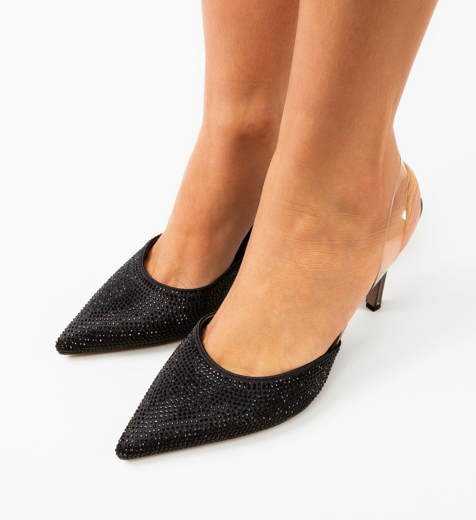 Pantofi Dama Meray Negri - Eleganță și Stil - imagine 3
