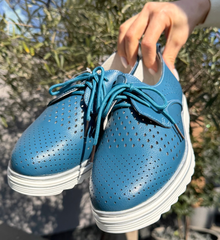 Pantofi Casual Dama Albastri - Confort & Stil - imagine 8