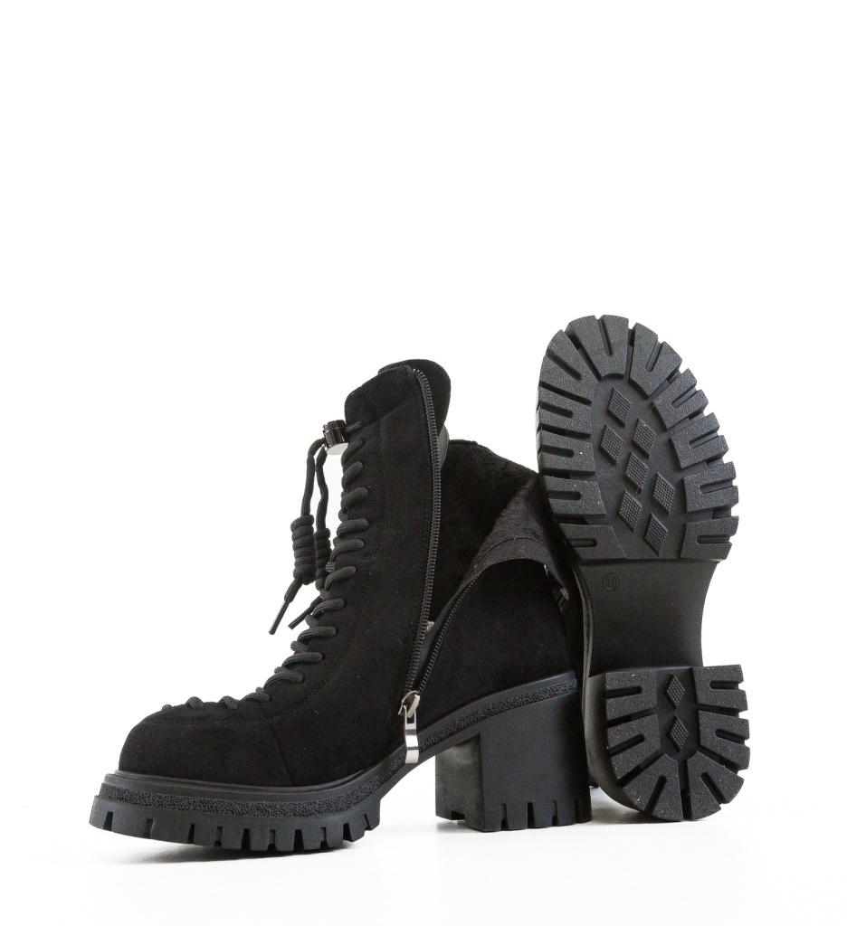 Ghete Dama Elmo Negre | Eleganță și Confort - imagine 2