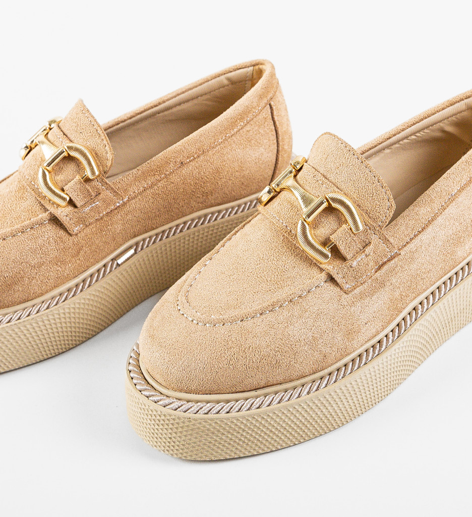 Pantofi Casual Selvie Bej | Confort Zilnic - imagine 7