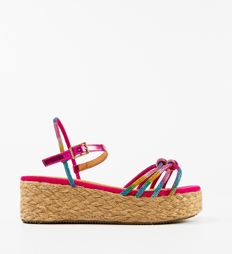 Sandale Dama Missie Fuchsia - Eleganță și Confort - imagine 5