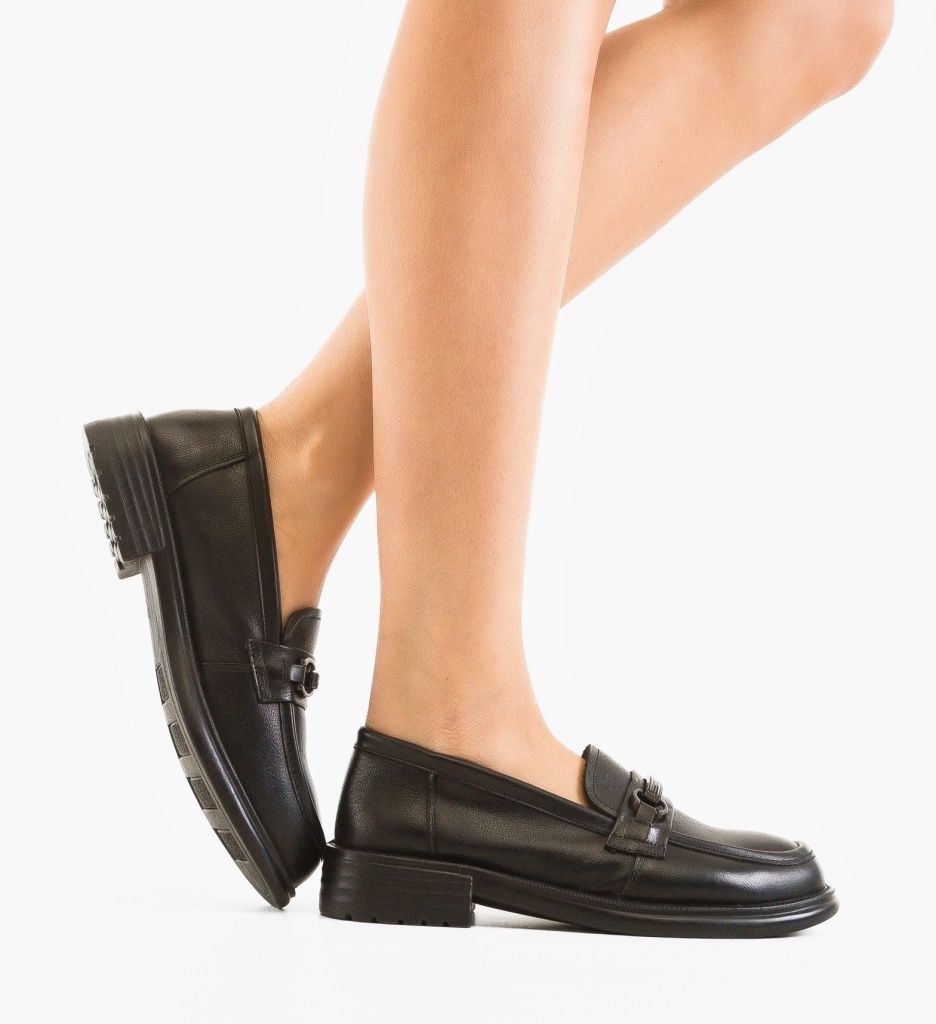 Pantofi Casual Lindi Negri - Confort Maxim - imagine 2