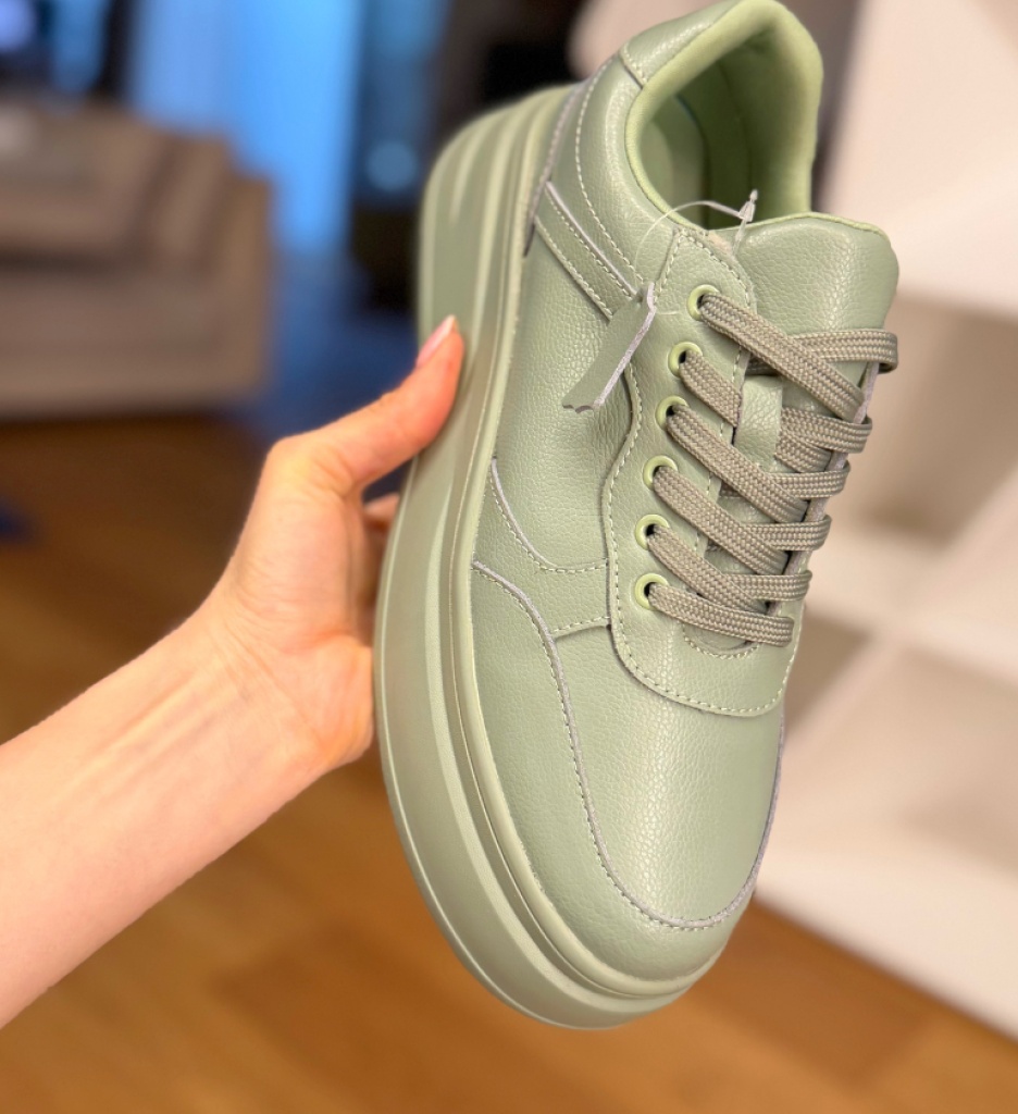 Sneakers Dama Momda Verzi - Confort și Stil Sport - imagine 3