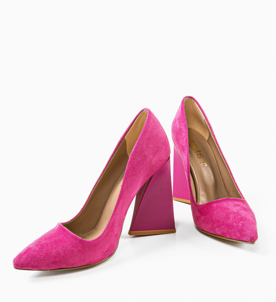 Pantofi Tyapa Roz cu Toc Eleganți - imagine 5