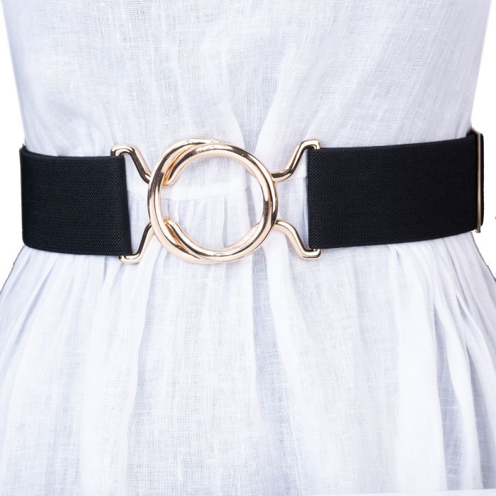 Curea Lata Neagra Elastica | Shopika Stil & Confort