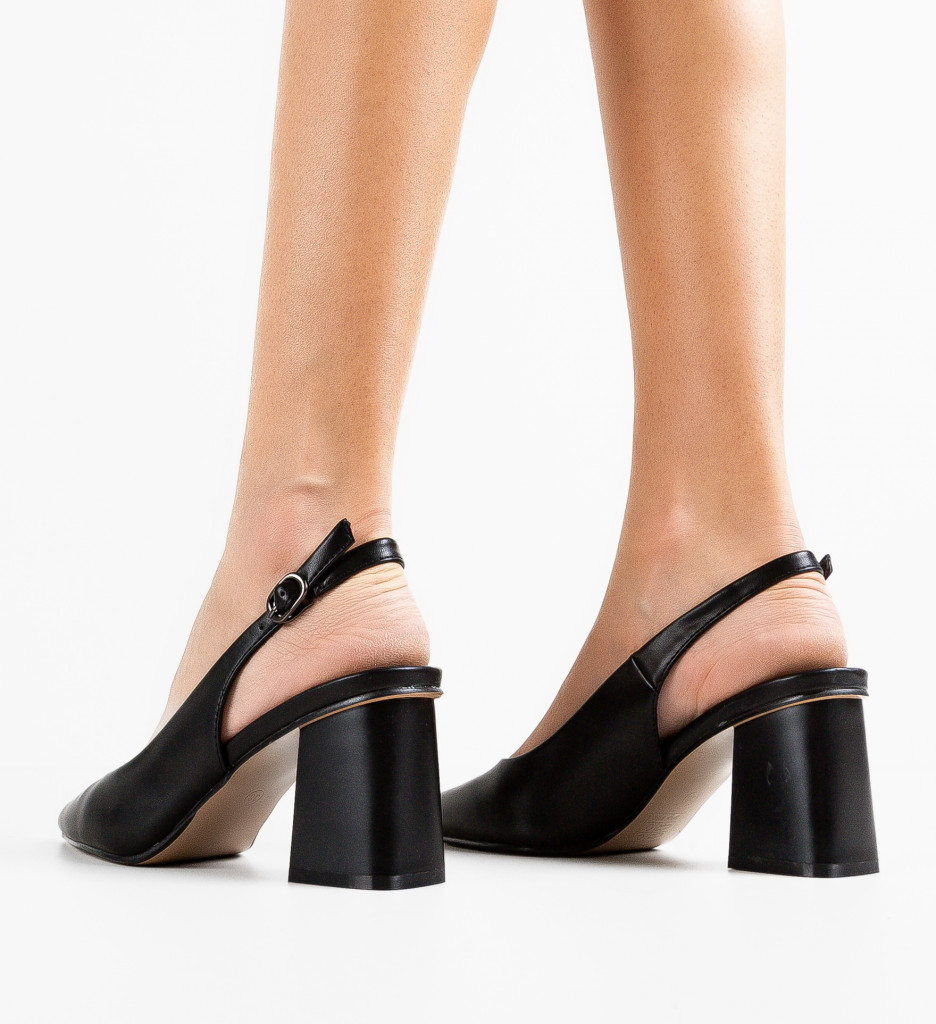 Pantofi cu Toc Gracie Negri | Eleganță Asigurată - imagine 2