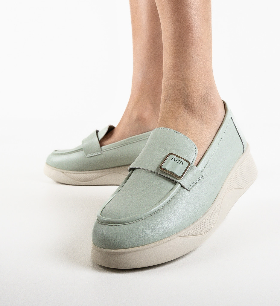 Pantofi Casual Dama Verzi - Confort și Stil