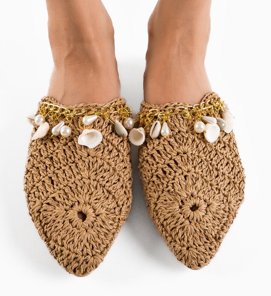 Papuci Brimlock Maro - Confort și Stil - imagine 6