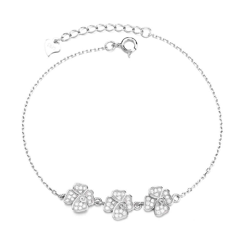 Bratara Delis Argint Flori | Eleganta Asigurata