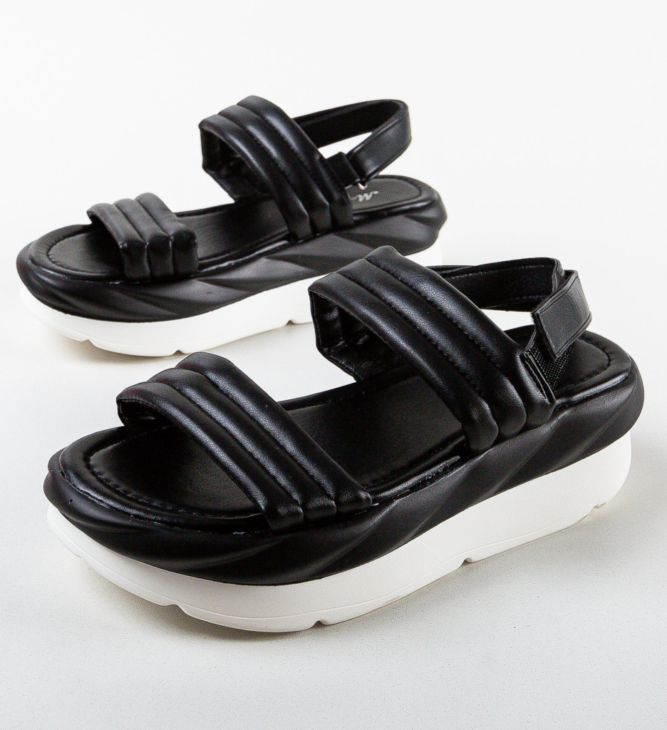 Sandale Dama Tratup Negre - Eleganță și Confort - imagine 7