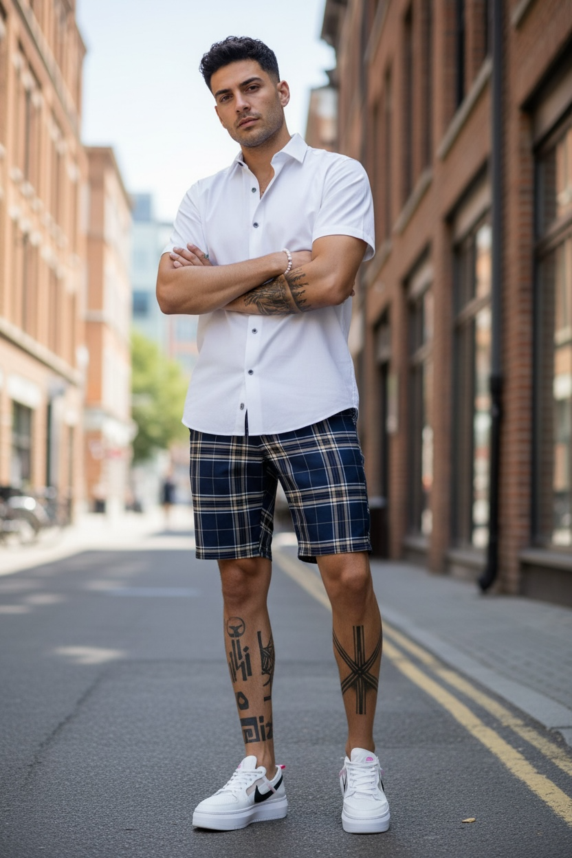 Pantaloni Scurți Casual cu Imprimeu - Confort și Stil - imagine 2