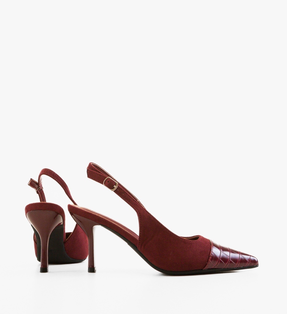 Pantofi dama Hegrid Grena eleganți - imagine 3