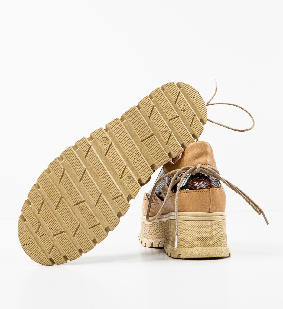 Pantofi Casual Danrta Bej 2 - Confort - imagine 7