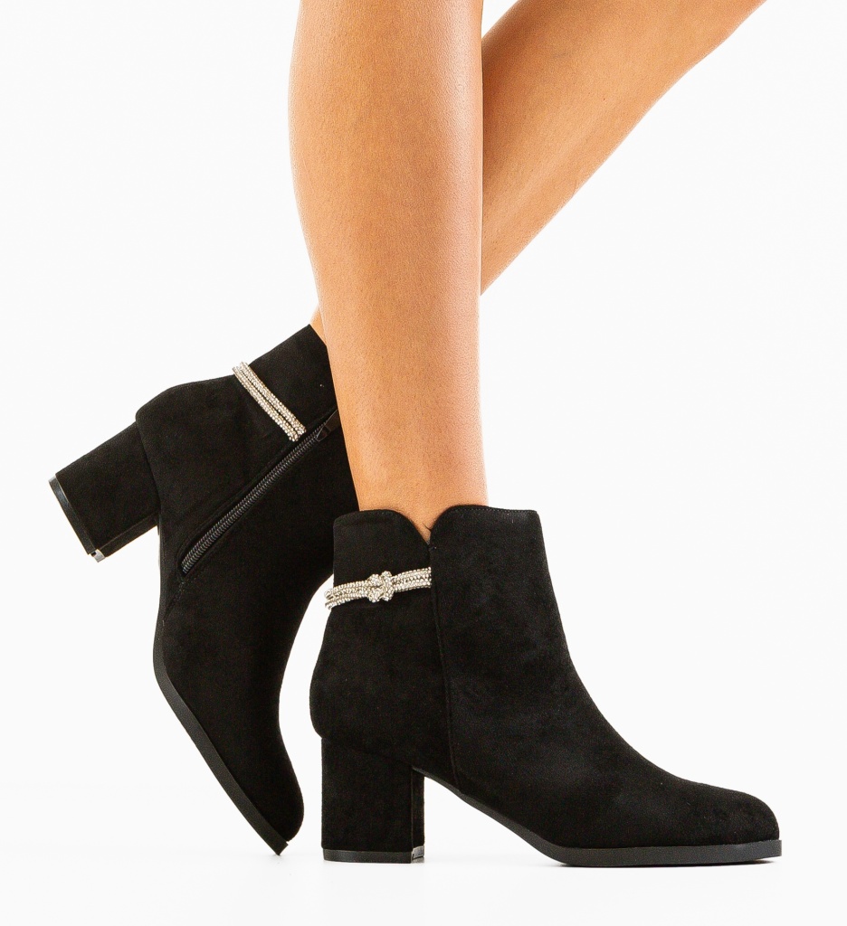 Botine Dama Otto Negre - Eleganță și Confort