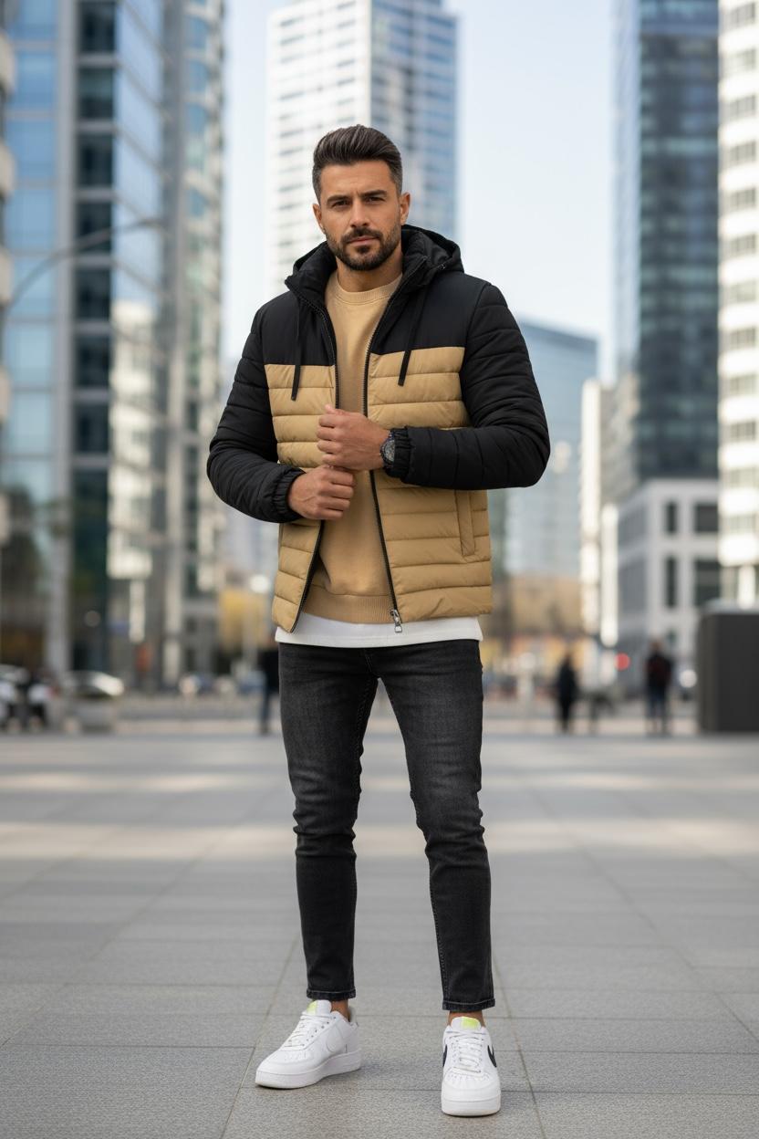 Geacă Barbati Maro Elegantă Slim Fit