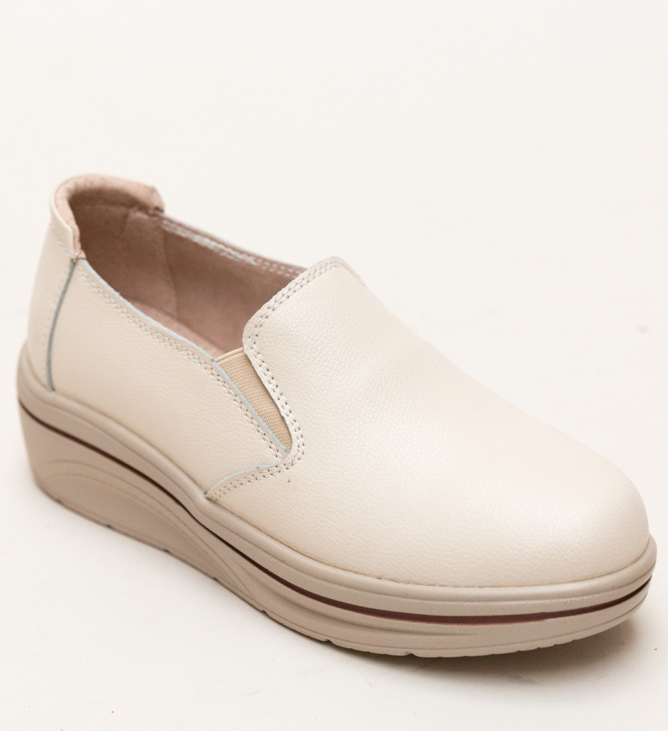 Pantofi Casual Alpino Bej | Confort & Stil Zilnic - imagine 5