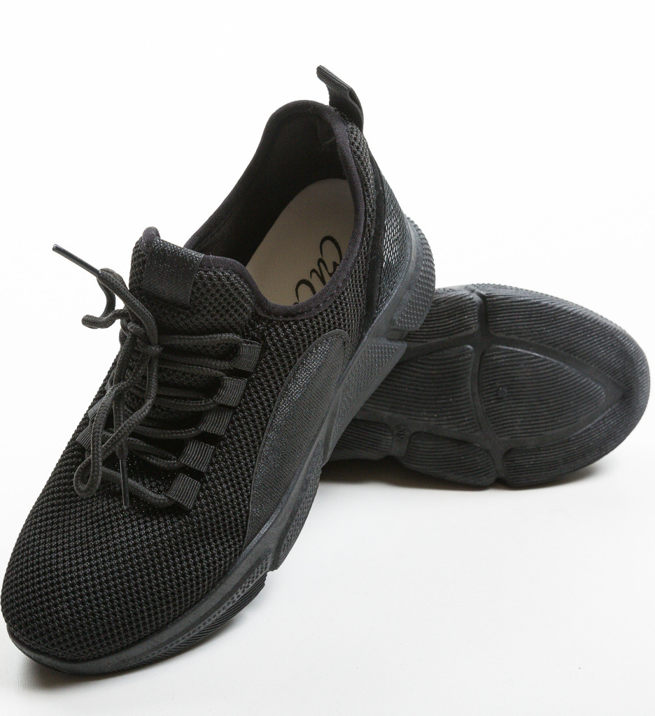 Recrada Pantofi Sport Negri - Confort Zilnic - imagine 5
