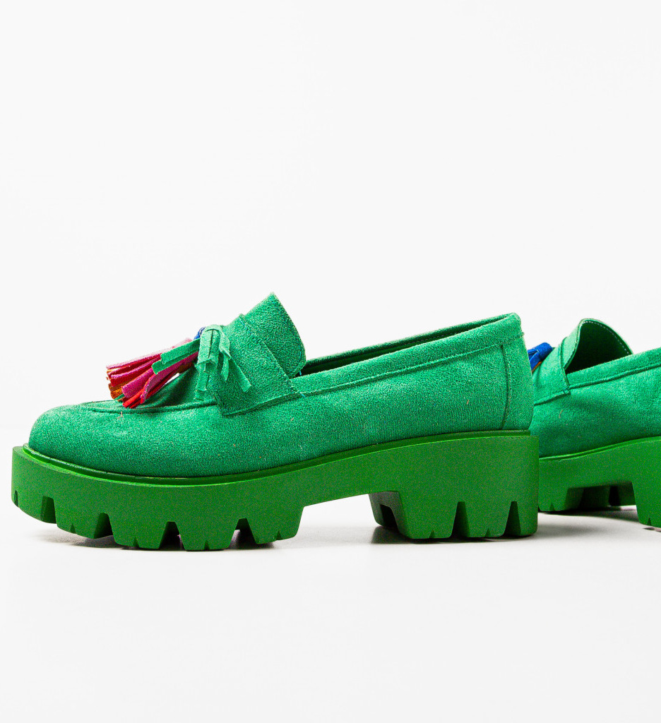 Pantofi Casual Dama Verzi - Confort si Stil - imagine 7