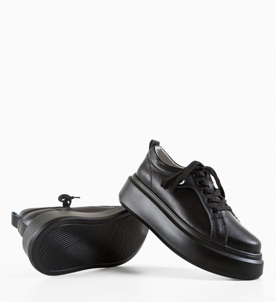Pantofi Casual Nuandre Negri - Confort & Stil - imagine 3