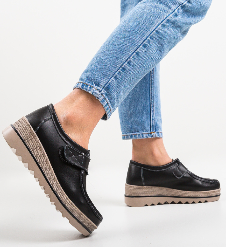 Pantofi Casual Straif Negri - Confort și Stil