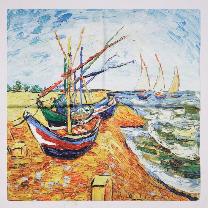 Eșarfă Matase Shopika | Imprimeu Van Gogh