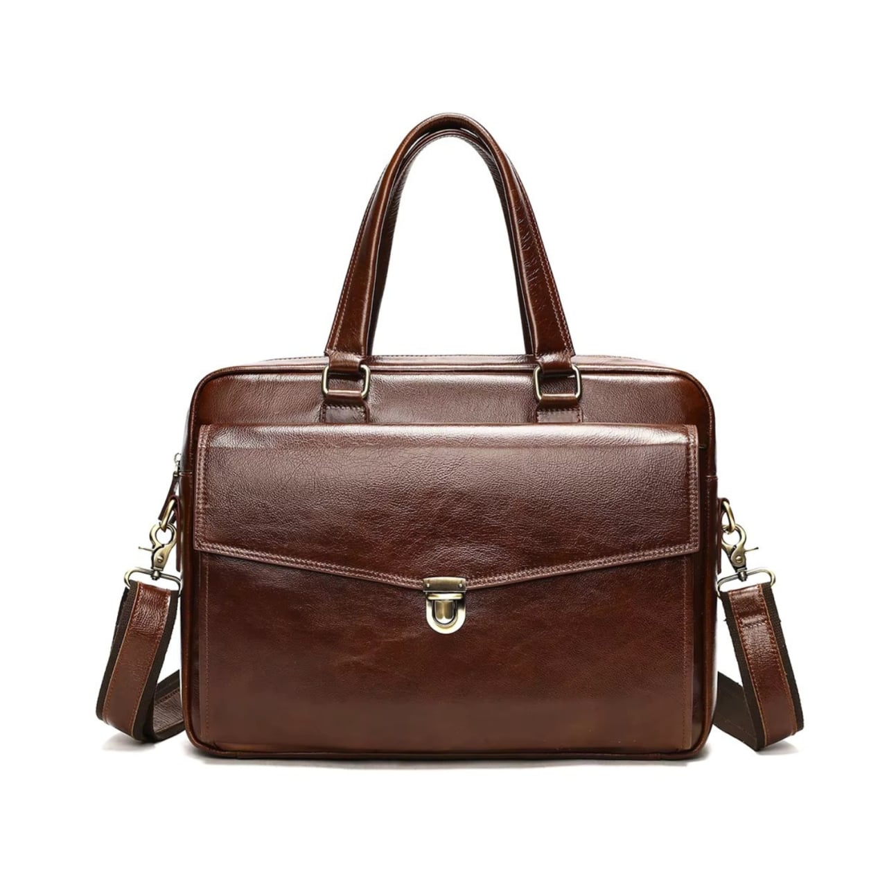 Servieta Dael GT3284 Piele Naturală Maro