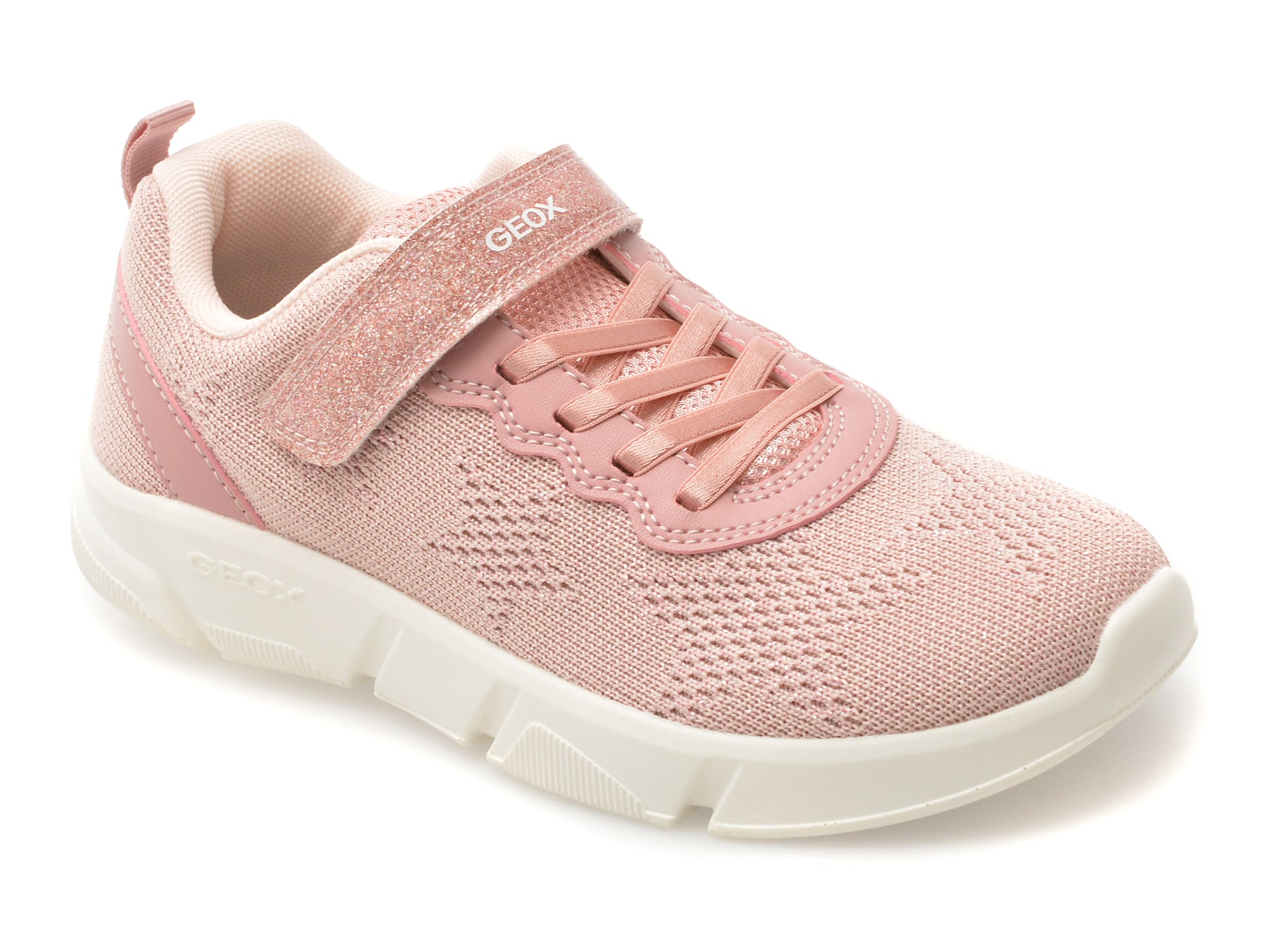 Pantofi sport GEOX roz cu Velcro pentru fetite