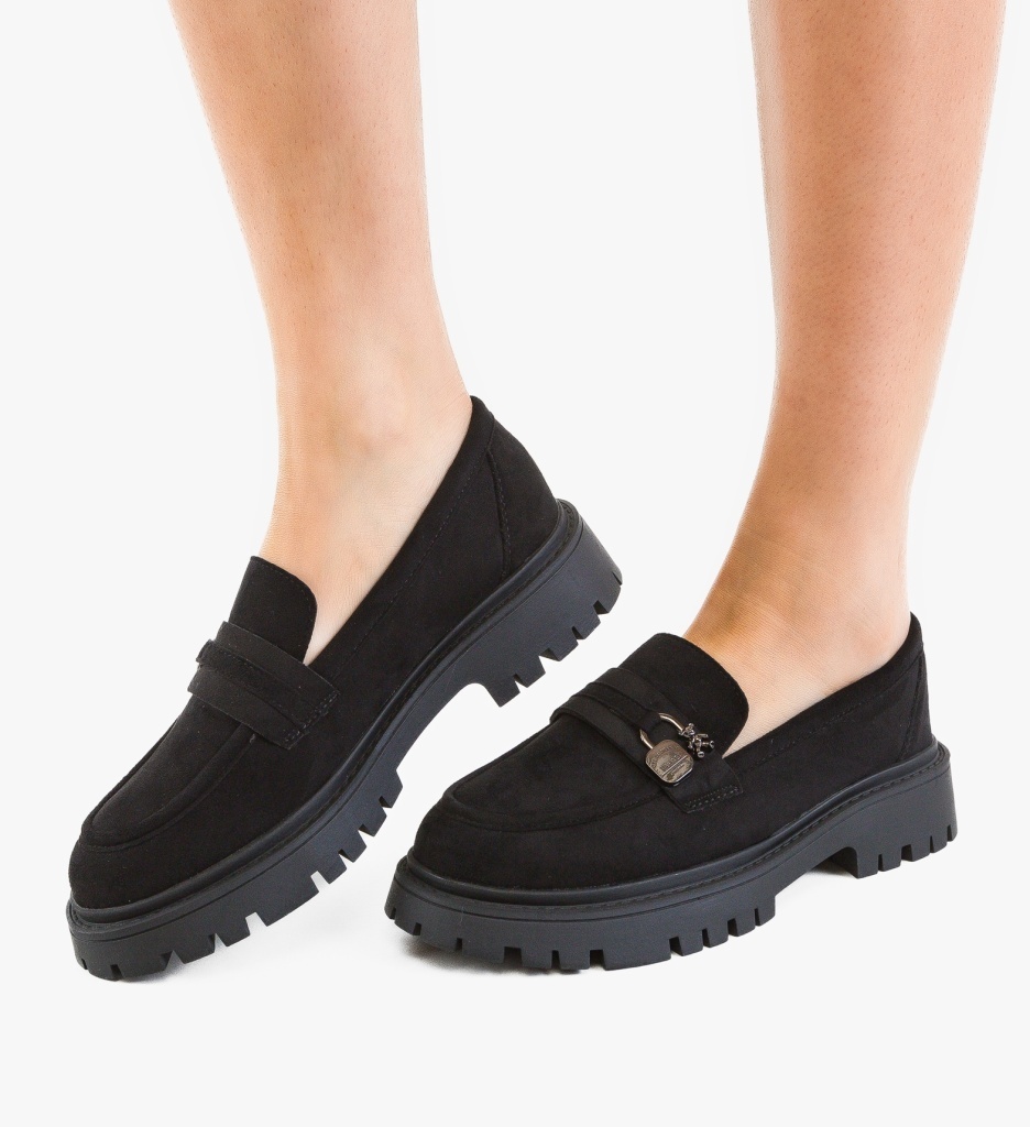 Pantofi Casual Dama Dufren Negri - imagine 2