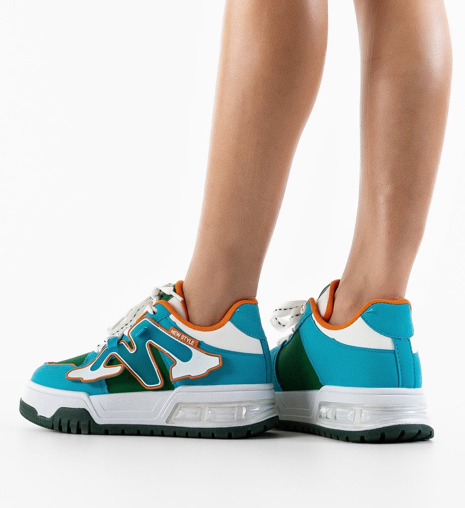 Sneakers Dama Niustile Albastri - Confort și Stil - imagine 4