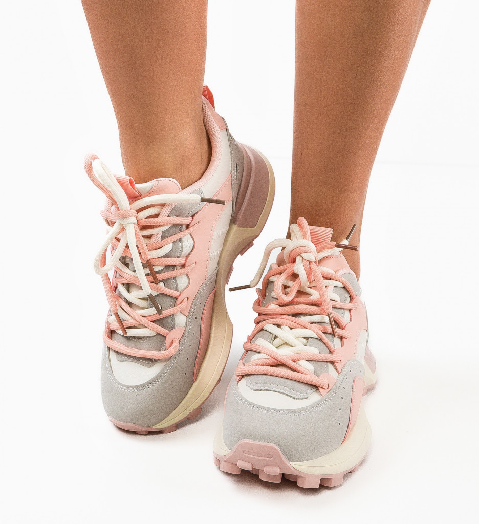 Sneakers Dearbh Roz - Confort și Stil Sport - imagine 6