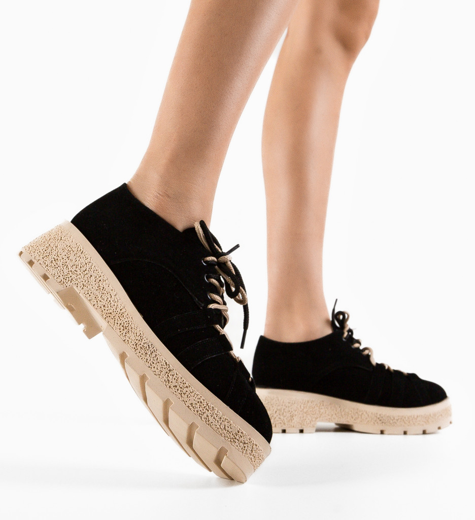Pantofi Casual Memy Negri - Confort & Stil - imagine 2
