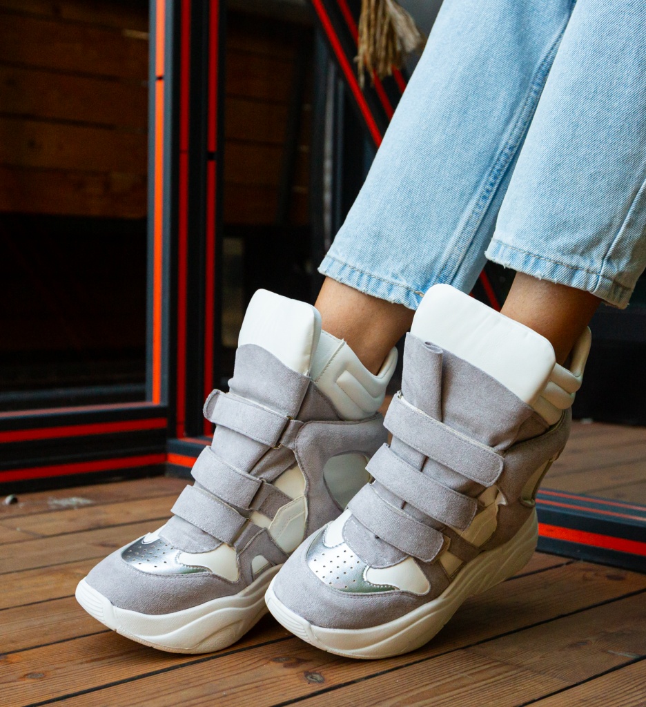 Sneakers dama Marran Albi - Confort și Stil - imagine 3