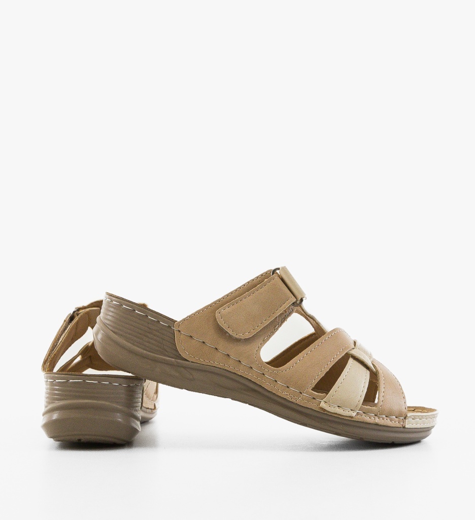 Papuci dama Kalle Bej | Confort si Stil Modern - imagine 3