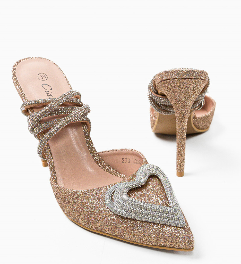 Pantofi dama Jeuness Aurii 2 - Eleganță Aurie - imagine 6